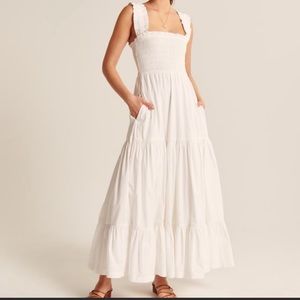 Abercrombie Smocked Tiered Maxi Dress